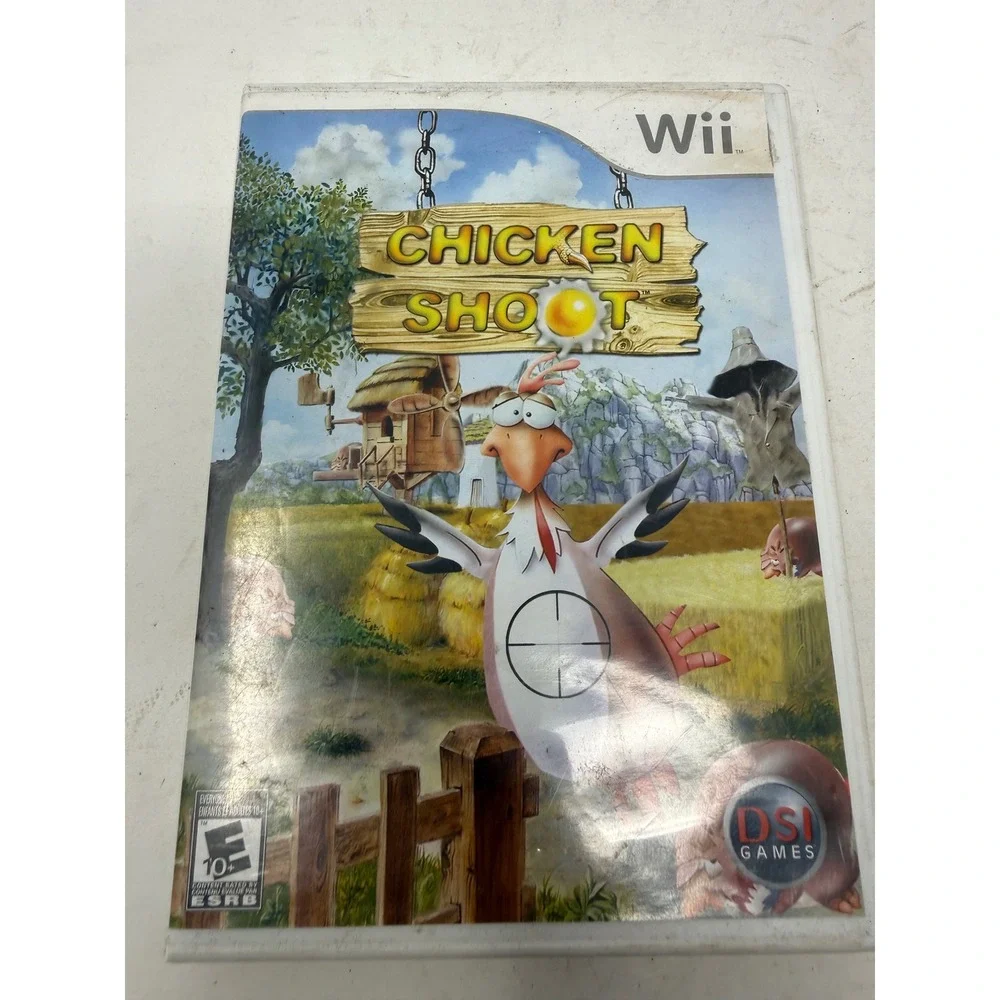 Chicken Shoot Nintendo Wii Game DSI Games RVL-P-RCSE Complete with Manual CIB
